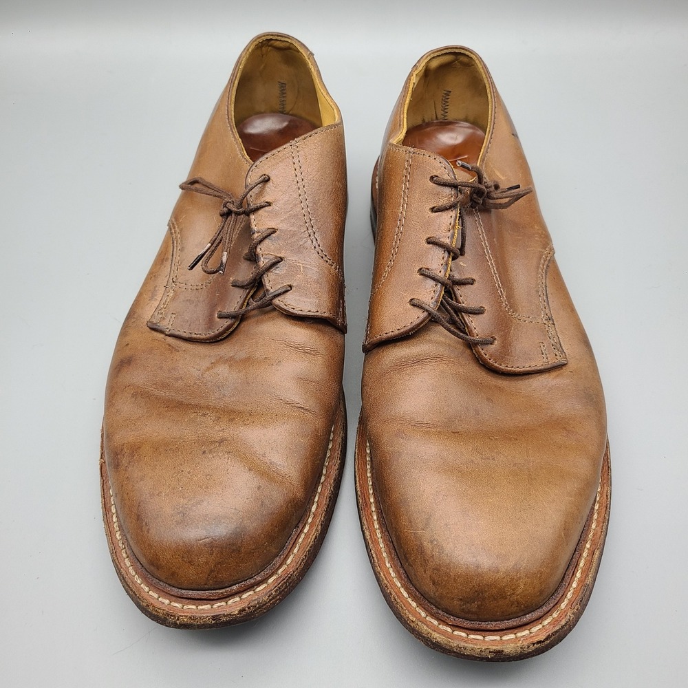 Oak Street Bootmakers Natural Chromexcel Plain Toe Blucher Mens 10.5 D USA